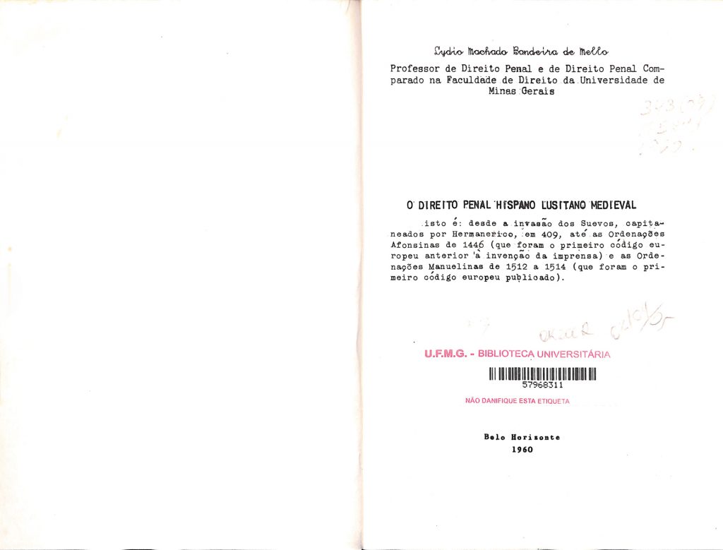1960 O direito penal hispano-lusitano medieval (PDF)