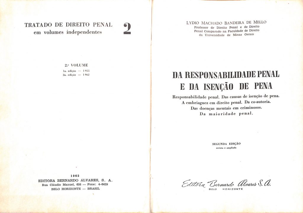 1962 Tratado de direito penal 2 Da responsabilidade penal (PDF)