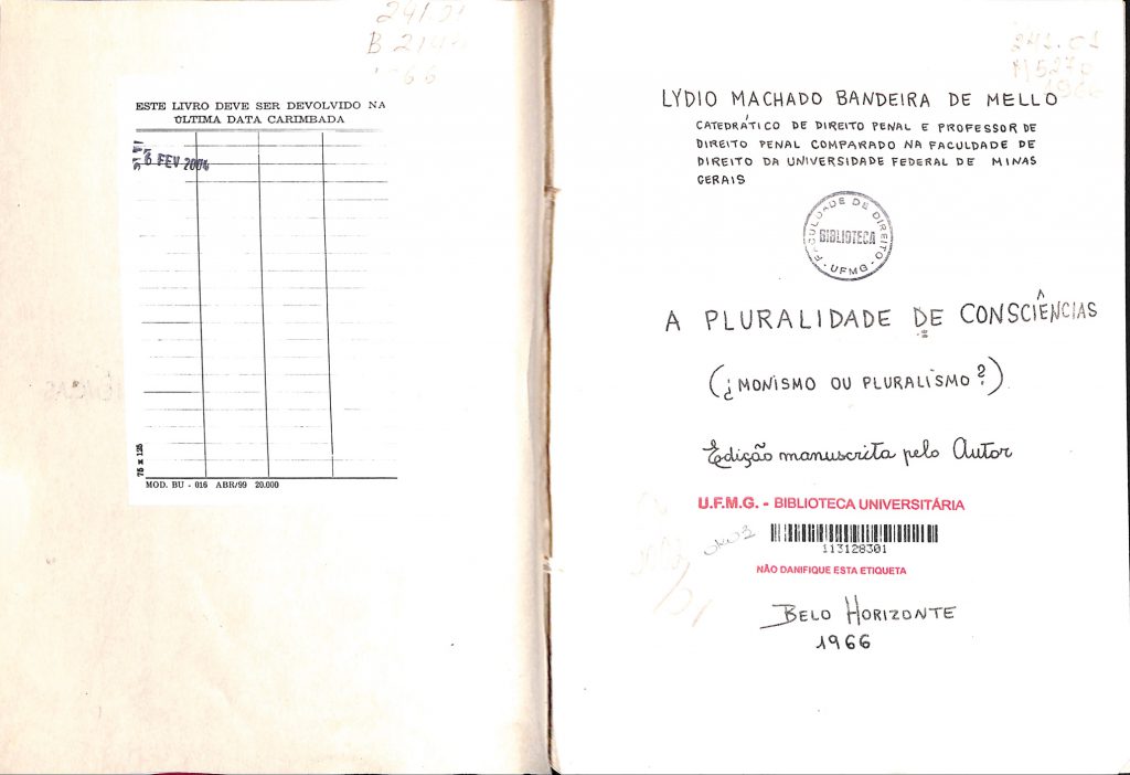 1966 A pluralidade de consciências (PDF)
